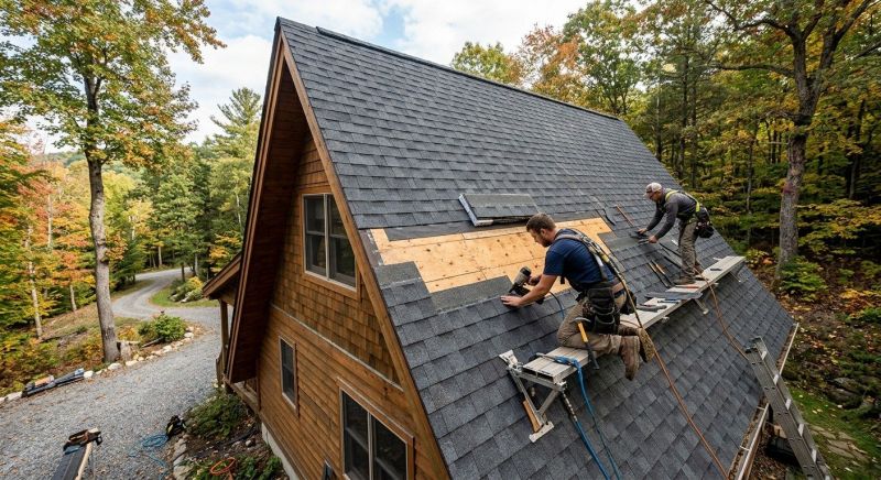 A Frame Roof Repair in Haymarket, VA
