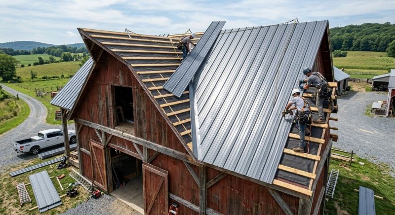 Barn Roof Construction in Haymarket, VA