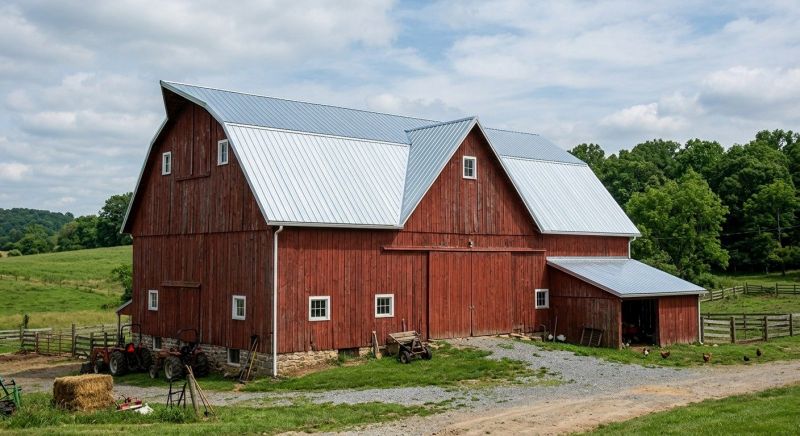 Barn Roof Replacement in Bluemont, VA