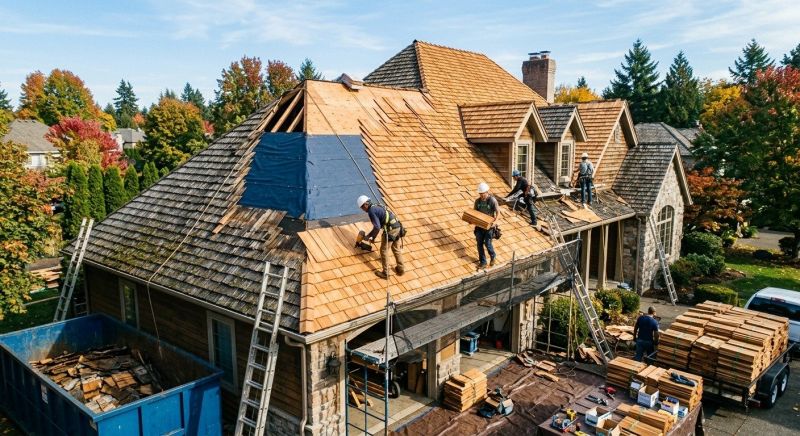 Cedar Roof Replacement in Catlett, VA
