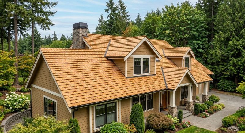 Cedar Shake Roof Construction in Reston, VA