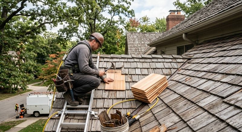 Cedar Shake Roof Repair in Potomac, MD