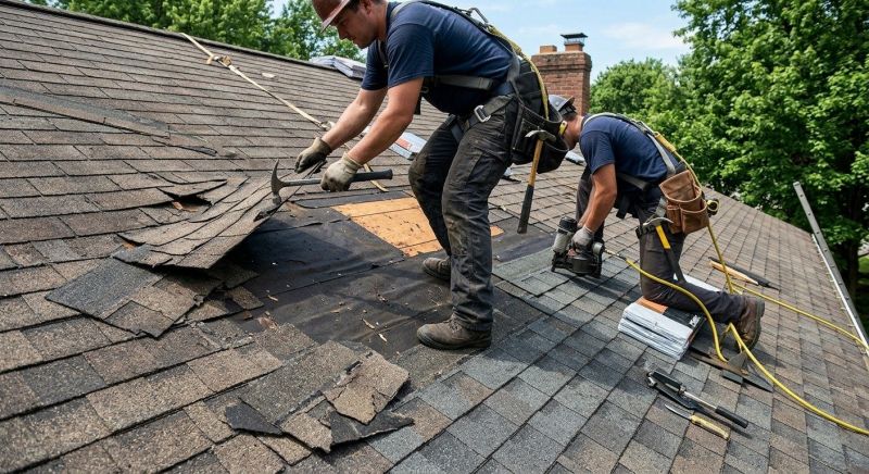 Damaged Roof Repair in Oakton, VA