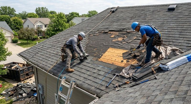 Damaged Roof Repair in Reston, VA