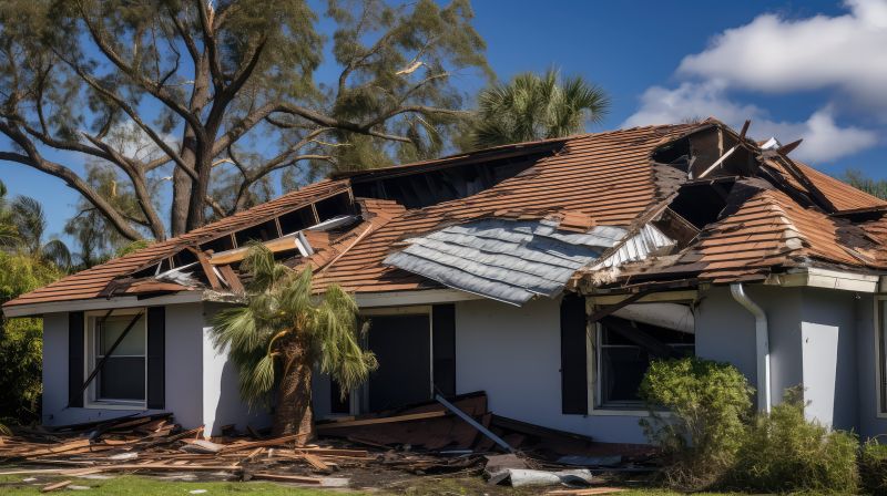 Damaged Roof Replacement in Great Falls, VA