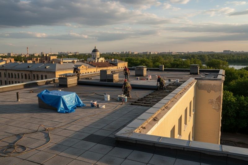Flat Roof Replacement in Amissville, VA