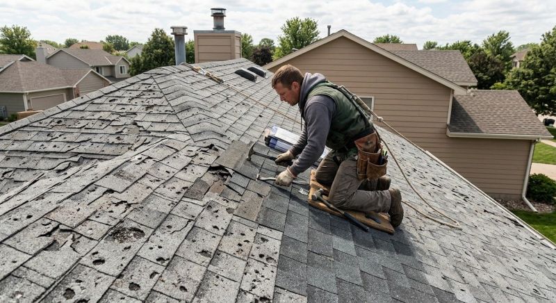 Hail Damage Roof Repair in Clifton, VA
