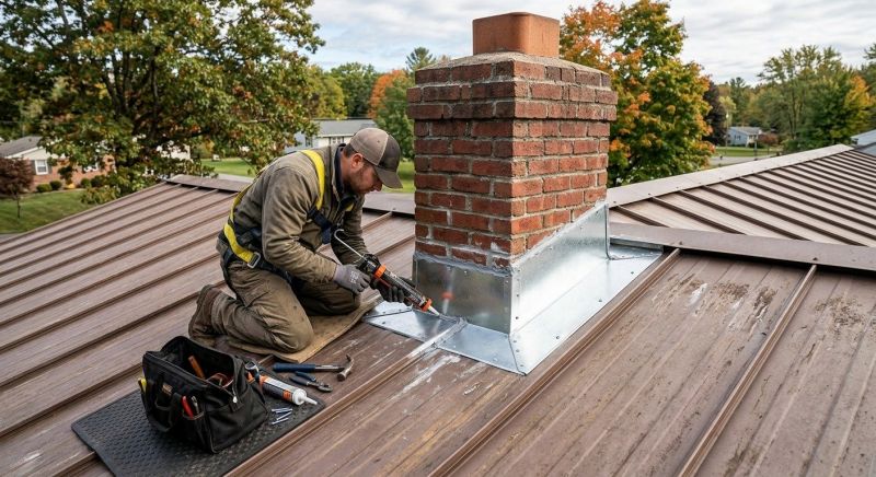 Metal Roof Flashing Repair in Haymarket, VA