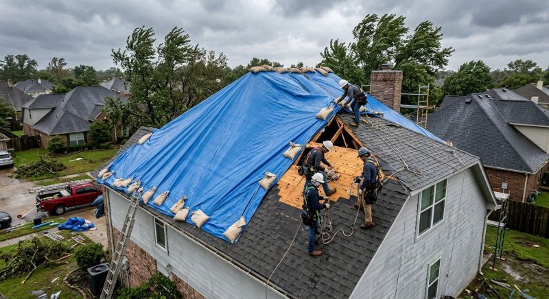Roof Damage Restoration in Reston, VA