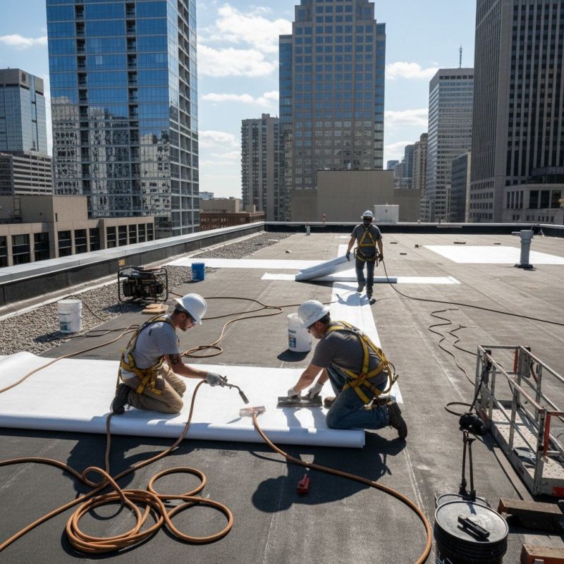 Single Ply Roof Repair in Oakton, VA