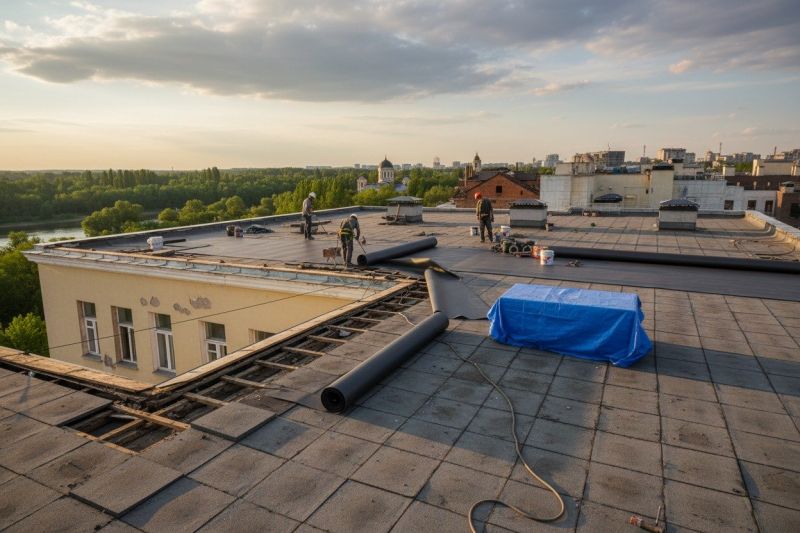 Single Ply Roof Replacement in Aldie, VA
