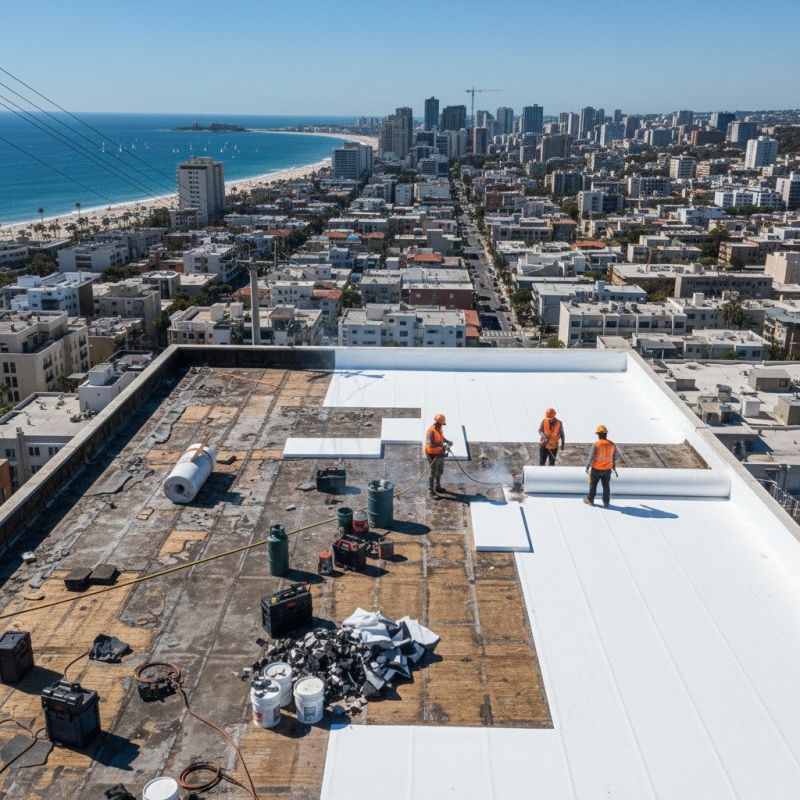 Single Ply Roof Replacement in Chantilly, VA