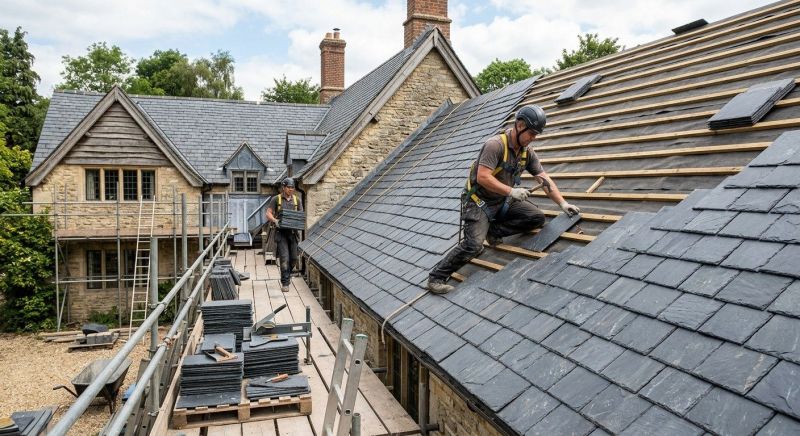 Slate Roof Construction in Sterling, VA