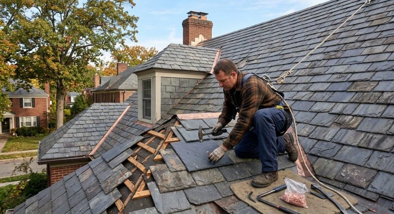 Slate Roof Repair in Fairfax, VA