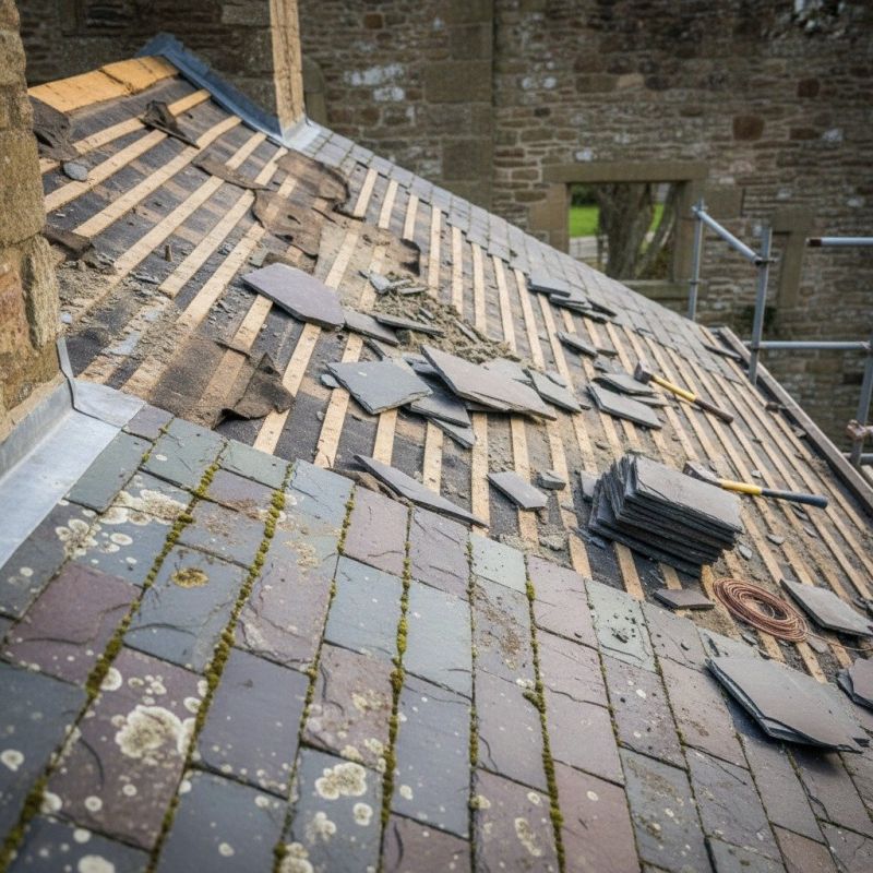 Slate Roof Replacement in Marshall, VA