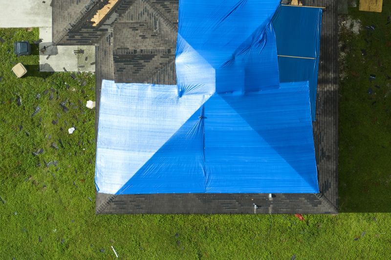 Storm Damage Roof Tarping in Haymarket, VA