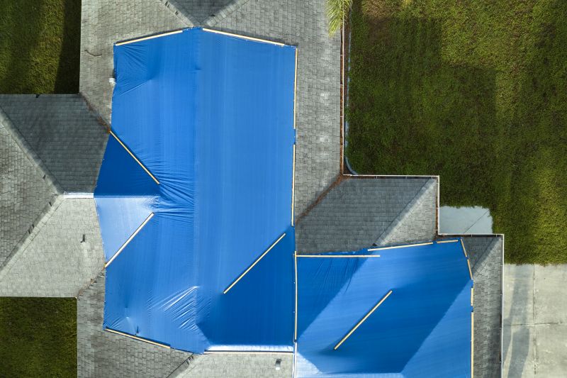 Storm Damage Roof Tarping in Haymarket, VA