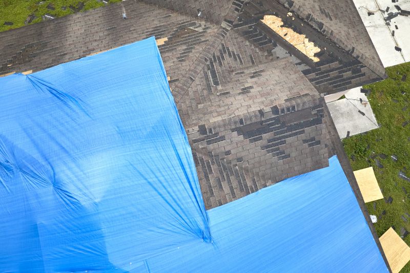 Storm Damage Roof Tarping in Haymarket, VA