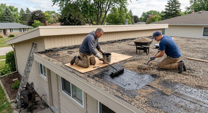 Tar And Gravel Roof Repair in Oakton, VA