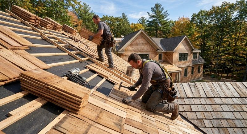 Wood Roofing Installation in Potomac, MD