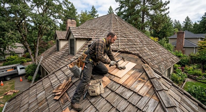 Wood Shake Roof Repair in Burke, VA