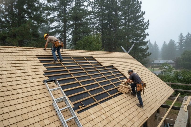 Wood Shake Roof Repair in Burke, VA