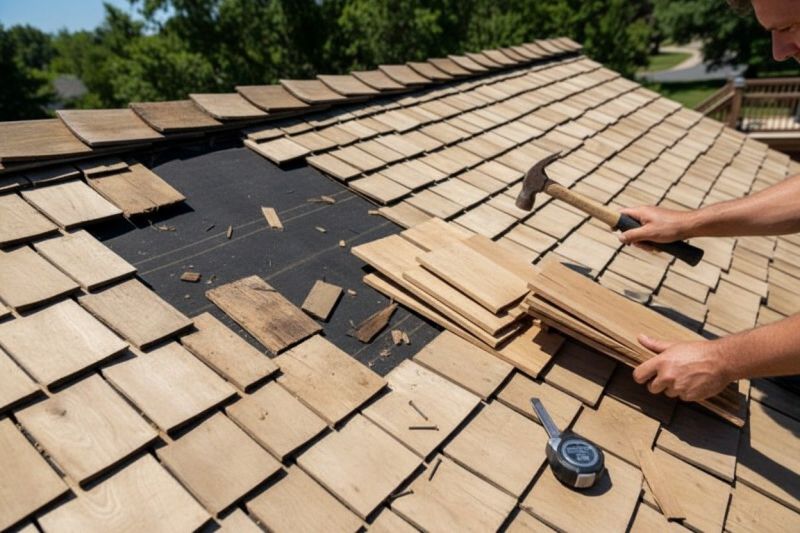 Wood Shake Roof Repair in Clifton, VA