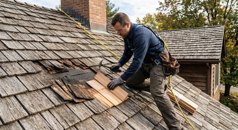 Wood Shake Roof Repair in Herndon, VA