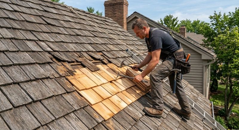 Wood Shake Roof Repair in Round Hill, VA