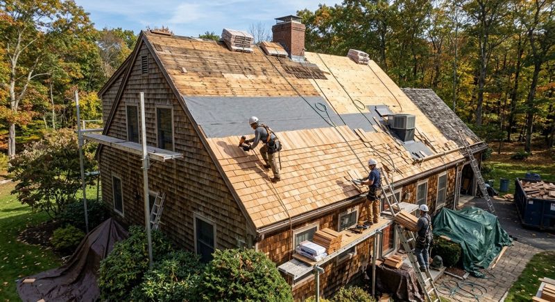 Wood Shingle Roof Replacement in Haymarket, VA